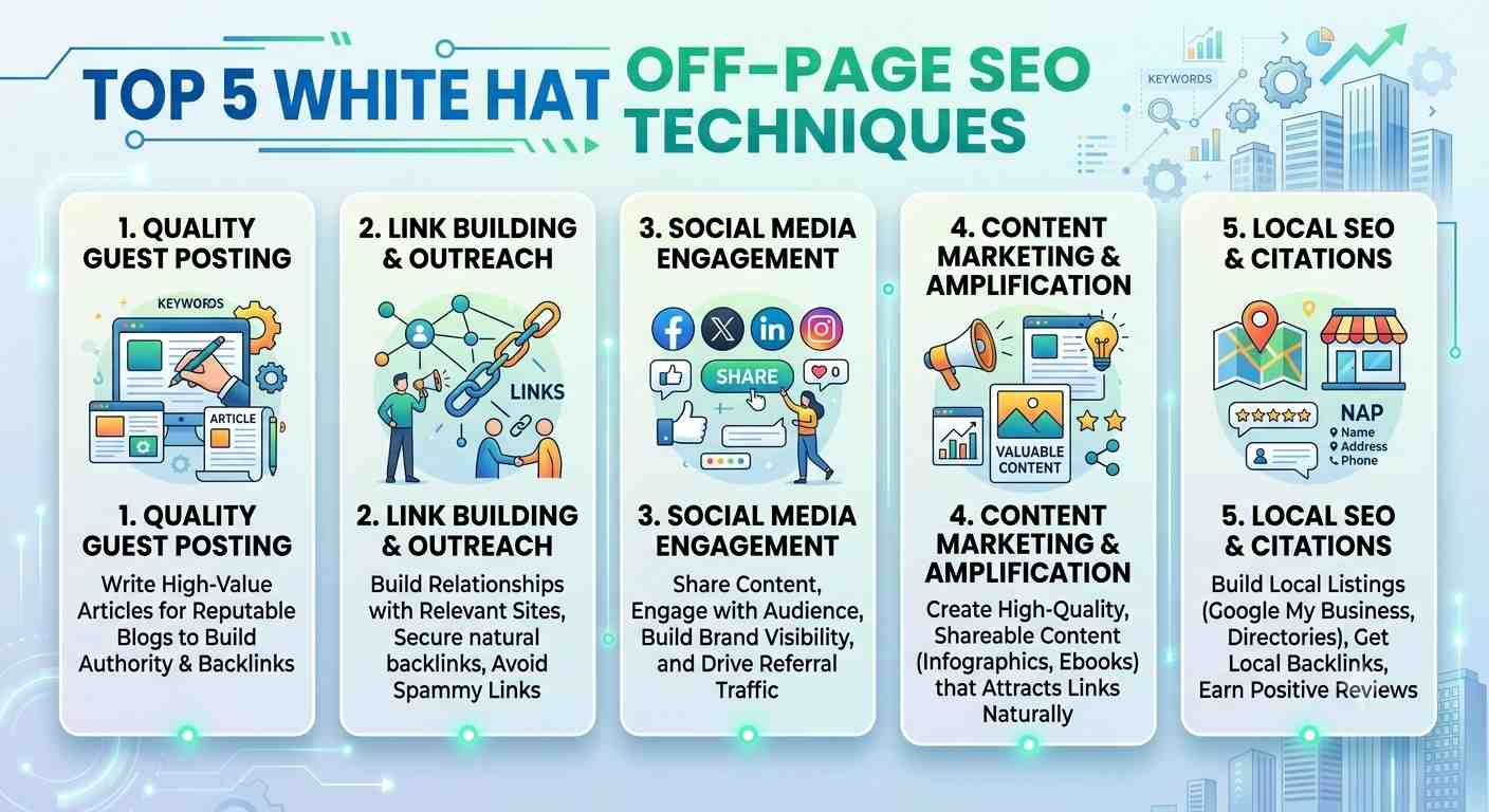 Top 5 White Hat Off-Page SEO Techniques